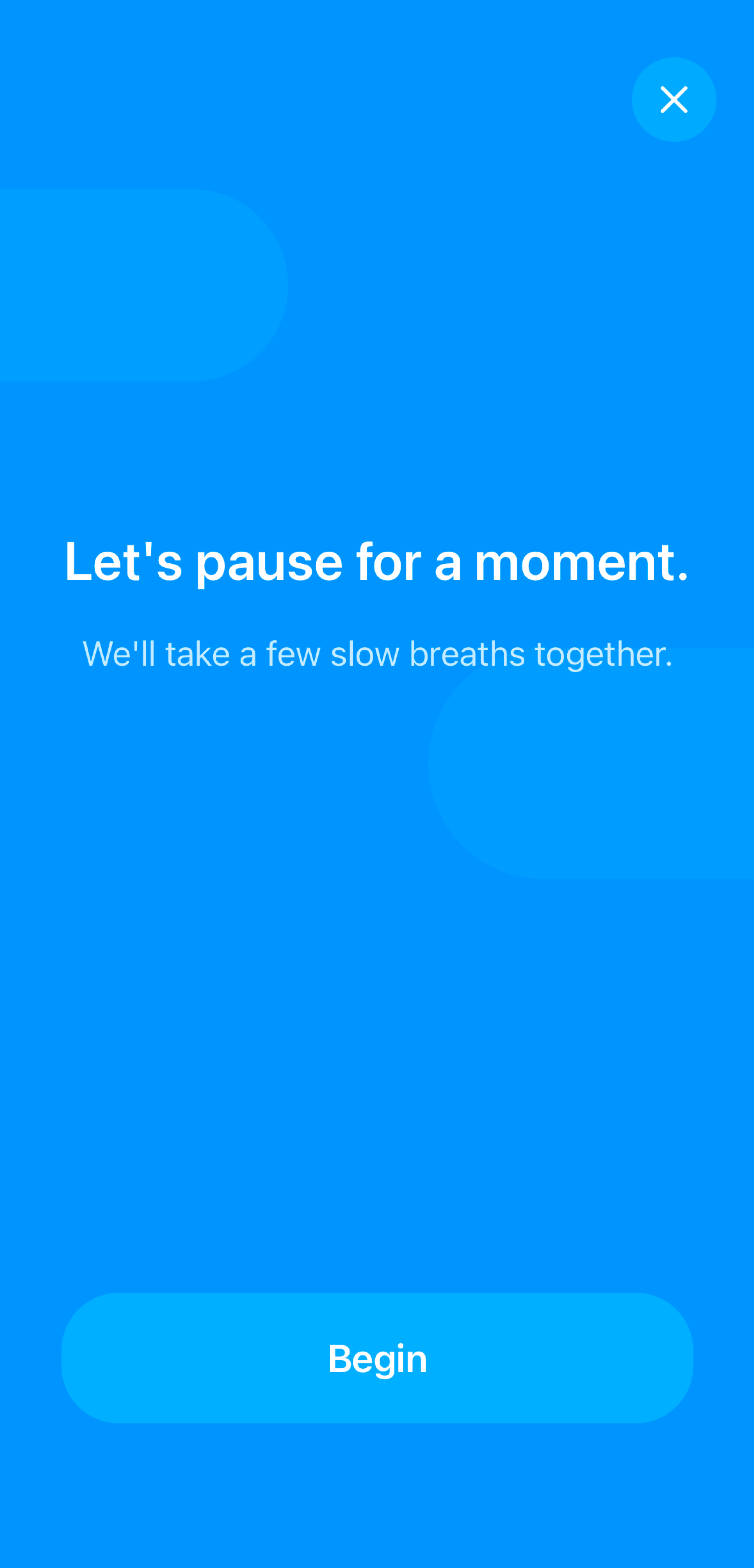 Breathing reset