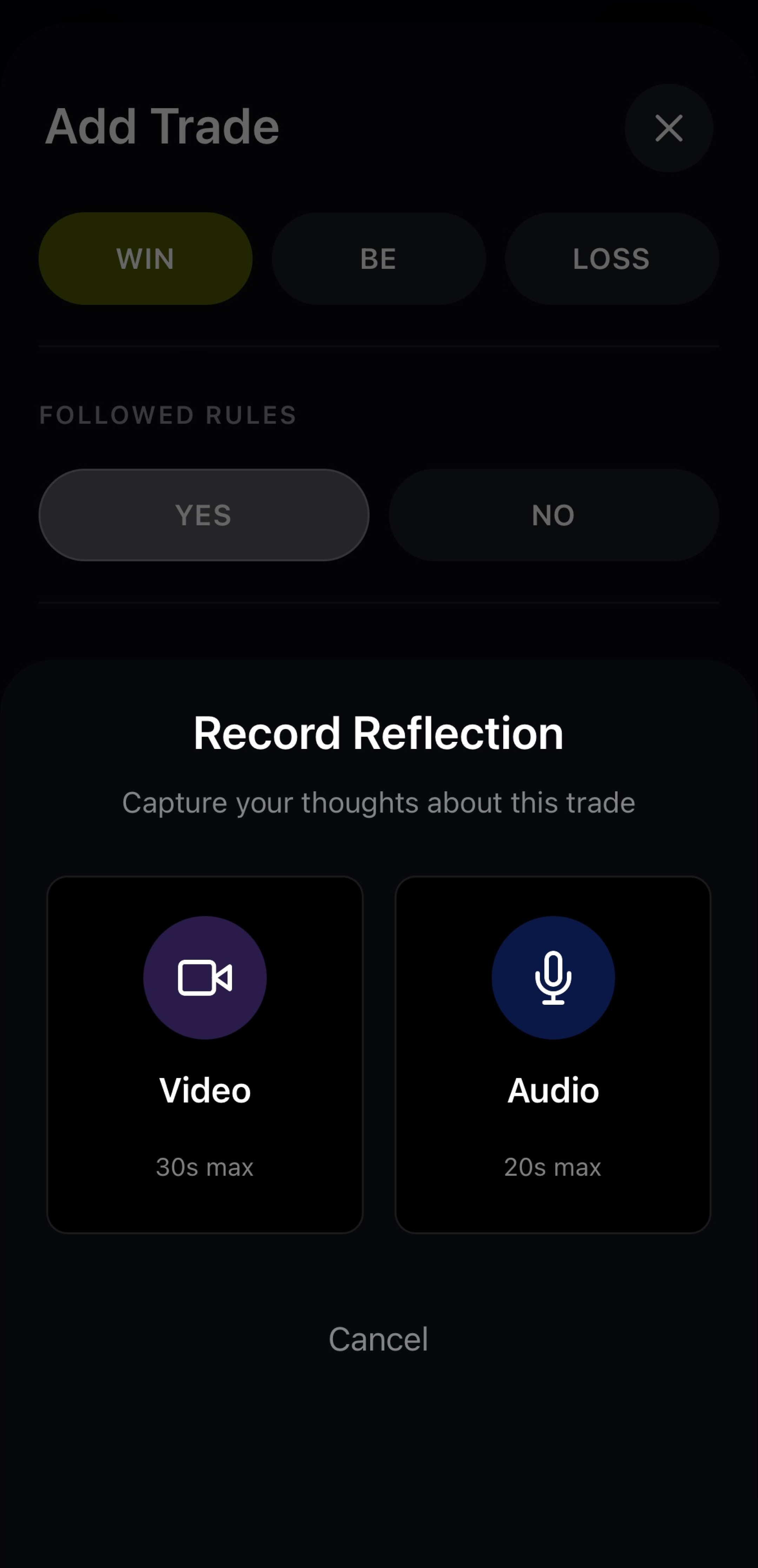 Add trade